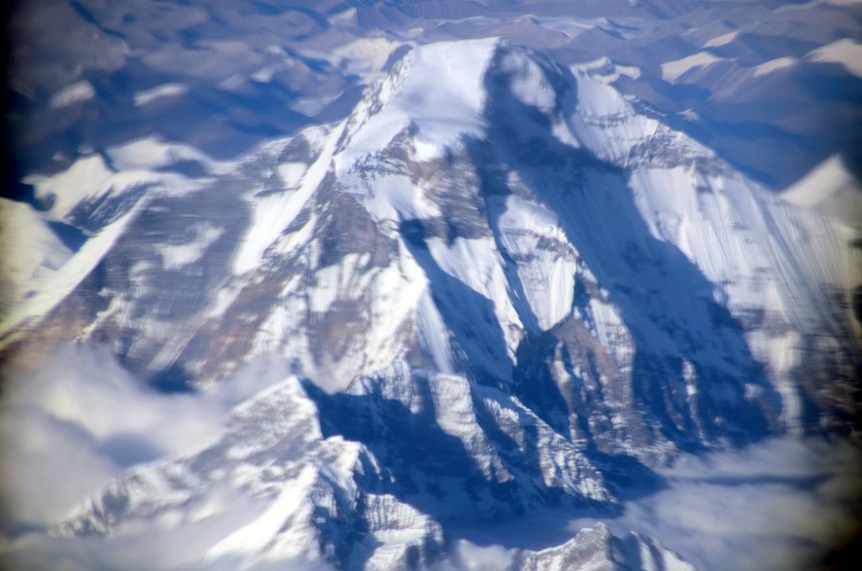 Kathmandu Flight To Pokhara 21 Dhaulagiri Summit Area Close Up Late Afternoon 